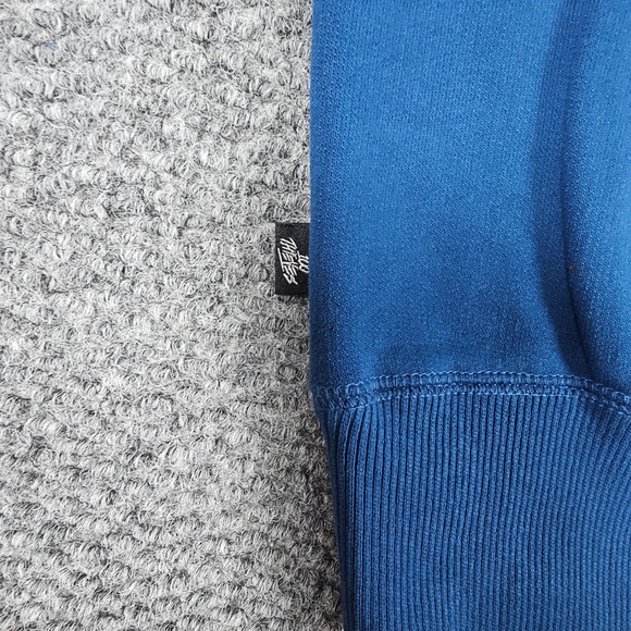 100 Thieves Blue Embroidered Logo Crewneck Sweatshirt Pullover Sweater Mens - Picture 7 of 8
